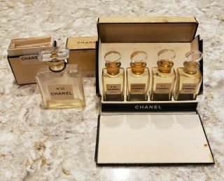 Rare Vintage Chanel 2707 Perfumes W Box,  Vtg Chanel No 22 1/2oz Bottle W Box