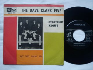 The Dave Clark Five - Everybody Knows,  Rare Italian 7 " Single,  1965