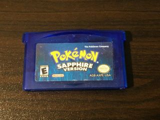 Pokemon: Sapphire Version (game Boy Advance,  2003) Authentic,  Rare