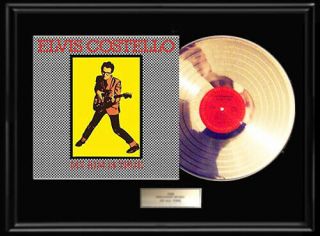 Elvis Costello My Aim Is True Rare White Gold Silver Platinum Tone Record Lp