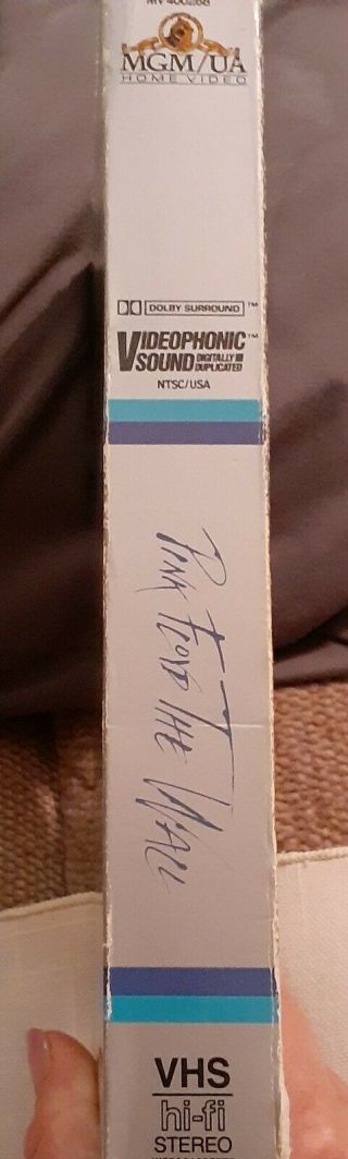 Pink Floyd The Wall Big Box VHS Video Cassette Tape MGM 1982 Vintage Rare 2