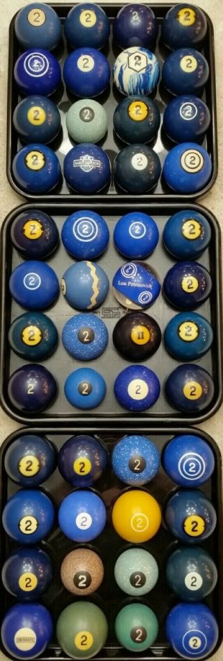 2 Pool Ball From $8 Shipped,  1500 Vintage,  Antique Billiard Balls Clay,  Aramith