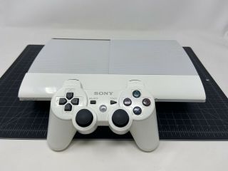 Sony Playstation 3 Ps3 Slim Cech - 4001c 500gb Rare White Console