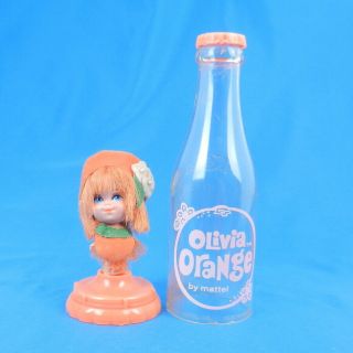 Vintage Liddle Kiddles Olivia Orange Kola Doll In Soda Bottle Mattel 1960s