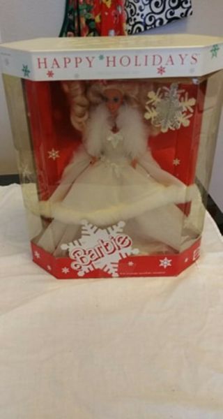 Barbie Happy Holidays 1989 Special Edition Boxed Mattel 1989.