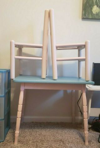 Childrens Activity Table: One Table And Two Chairs,  Wood