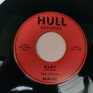 Rare & Great 1st Press 45 By The " Avons " On The Great Hull Label 722