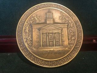 Vintage Beloit College Wisconsin Lg Token Coin Medallion Brass 1846 - 1946 3 " Rare