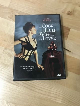 The Cook,  The Thief,  His Wife,  And Her Lover (dvd,  2001) Rare