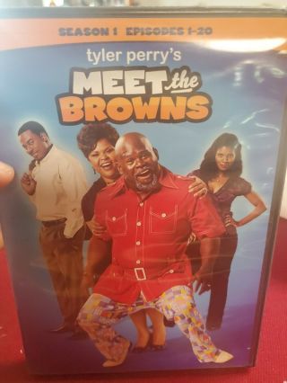 Tyler Perrys Meet The Browns: First Season 1 Dvd 2011 Oop Mega Rare 3 - Disc Set
