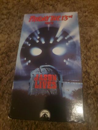 Friday The 13th - Part 6: Jason Lives (vhs,  1994) Rare Slasher Vhs Jason