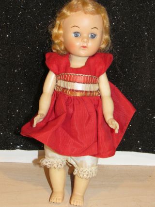 Rare Htf Vintage 1950s Ginny Type Ginger Or Virga Hp Bkw Ml Doll 8  Dressed
