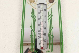 Rare Vintage John Deere & Buick Dealer Advertising Thermometer Mirror 3