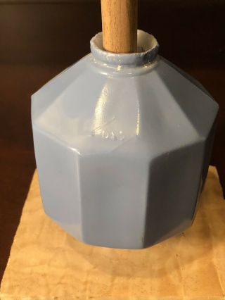 Antique Blue Milk Glass D&s Lightning Rod Ball