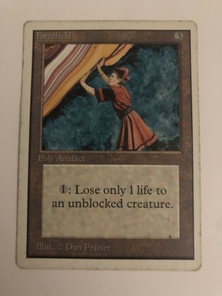 Forcefield Unlimited Artifact Rare Magic Card Mtg