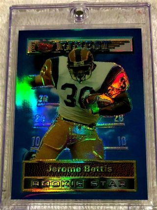 Jerome Bettis 1994 Topps Finest Rookie Star Refractor 42 Sp Very Rare La Rams