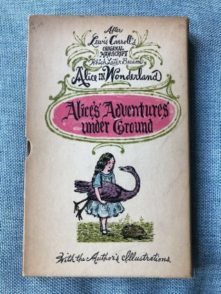 Lewis Carroll Alice’s Adventures Under Ground Rare With Case -