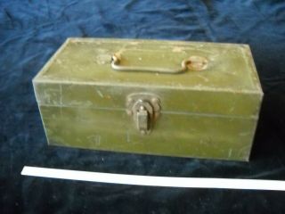 Vintage Falls City Tackle Tool Box Small Size For Antique Fishing Lure Display