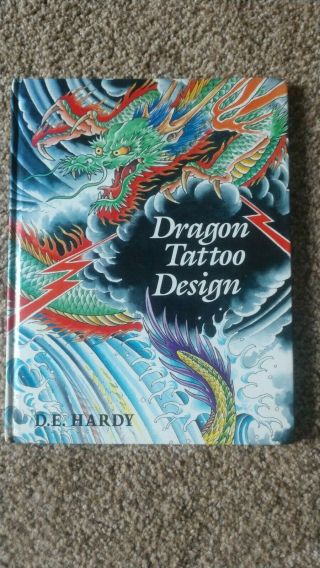 Dragon Tattoo Design Hardcover Book Don Ed Hardy 1988 Rare Grimm Flash Deth