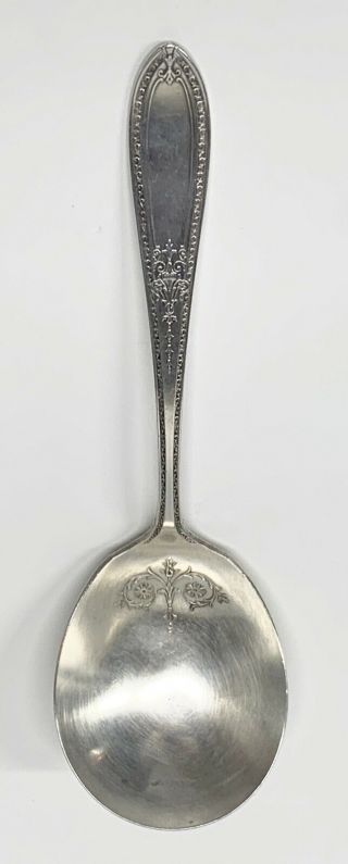 Vintage 1920s Silver Plate William Rogers & Son “triumph” Large Serving Spoon
