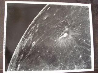 Nasa Apollo Rare Real Vintage B&w Photo N9547c 11x14 Consolidated Lunar Atlas