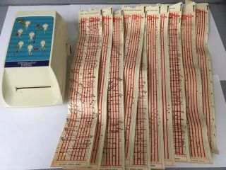 Vintage 1970s Computer Music Sankyo Rare Toy Game W/10 Pre Punched Strips