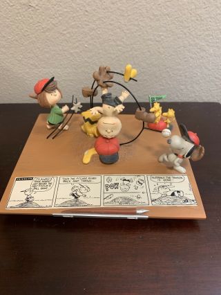 Hallmark Peanuts Gallery Limited Edition - Rare - First Pitch Of The Game