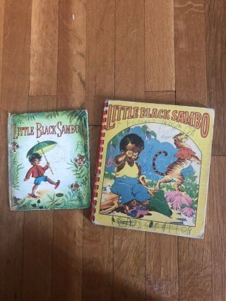 Vintage Little Black Sambo Childrens Books.  Rare