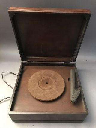 Rare Vintage 1941 Philco 41 - Rp2 2 Tube Wireless Record Player With Wood Cabinet