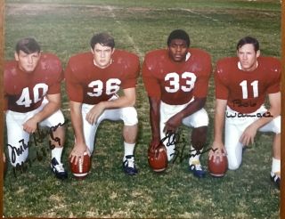 Rare Unpublished Oklahoma Sooners 8x10 Photo Signed By 3.  Hinton,  Warmack,  Harper