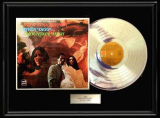 Ike & Tina Turner River Deep Mountain High White Gold Platinum Toned Record Rare