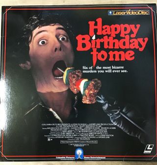 Happy Birthday To Me Orig Laserdisc 1980s Slasher Horror Rare Cult