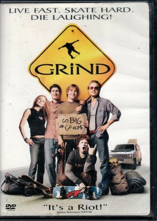 Grind (dvd,  2003) Rare Oop Skateboarding Mike Vogel Adam Brody Bam Margera
