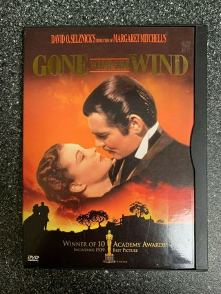 Gone With The Wind (dvd,  1998,  Mgm Digitally Re - Mastered) Snapcase Rare