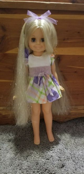 Vintage Ideal Velvet Doll W/original Dress/panties Cousin Of Crissy