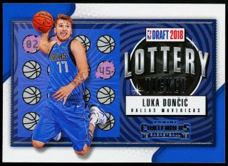 Luka Doncic 2018 - 19 Panini Contenders Lottery Ticket Rookie Rc Insert 3 Rare Sp