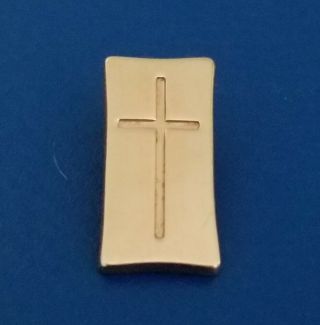 James Avery Retired 14k Yellow Gold Cross Pendant - Rare & Hard - To - Find