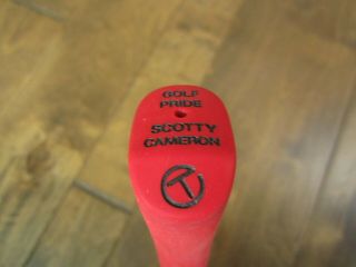 Scotty Cameron Tour Only Red Pistolero Circle T Rubber Putter Grip - Rare