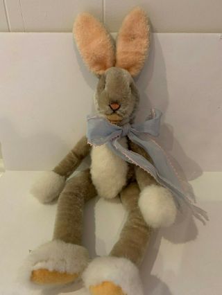 Rare Old Vintage Mohair German Steiff Lulac Rabbit Ear Button Doll Bear