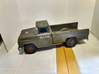 Rare Vintage 1960 ' s Tonka Army Military Troop Carrier Transport Truck GR2 - 2431 3