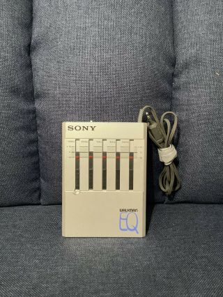 Sony Seq - 50 Walkman Eq Stereo Graphic Equalizer Extremely Rare