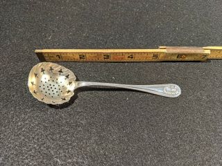 Antique J.  E Caldwell Sterling Silver Sugar Sifter Tea Strainer Spoon.  24 Grams