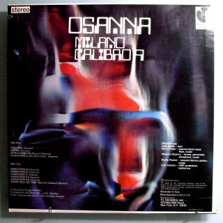 OSANNA MILANO CALIBRO 9 (O/S/T) ULTRA - RARE 1973 P.  I.  RECORDS LP 2