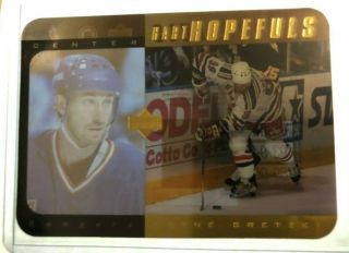 1996 - 97 Upper Deck Hh1 Wayne Gretzky Hart Hopefuls Gold Sp Acetate /100 Rare