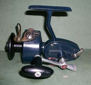 Vintage Blue Garcia Mitchell 410 Hi - Speed Spinning Reel,  Circa 60 