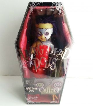 Mezco Toys Living Dead Dolls Calico & Pet Muzzy Vintage 2000 Coffin Box