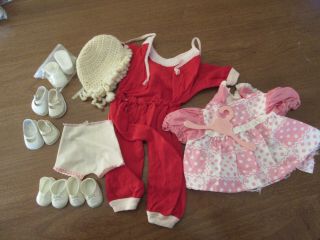 Vintage Baby Doll Clothes And Accessories - 5 Shoes - 12 