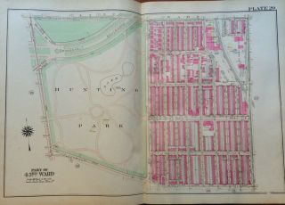 1925 Philadelphia Pa Hunting Park Mcclure School 5th St - Old York Rd Atlas Map