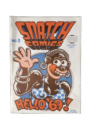Snatch Comics 2 Robert Crumb 1969 1st Printings Rare Underground Comix