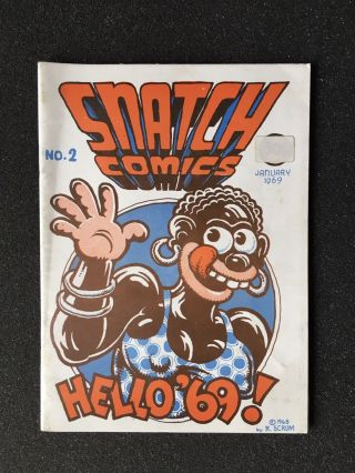 Snatch Comics 2 Robert Crumb 1969 1st Printings RARE Underground Comix 2
